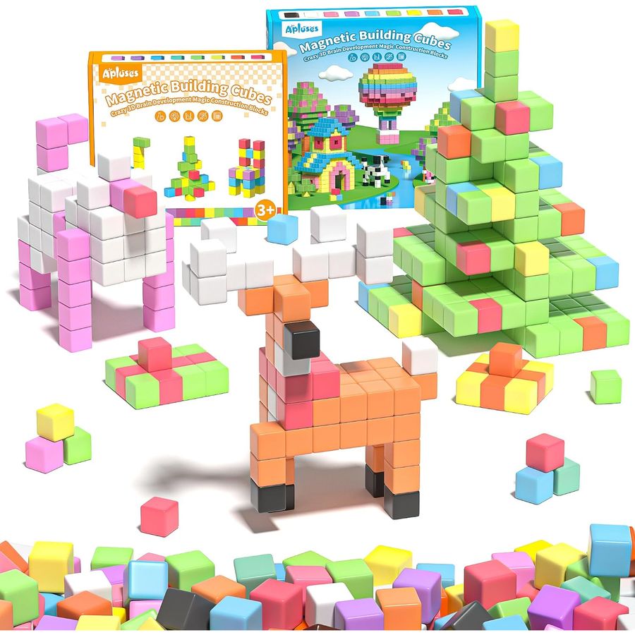 106-Piece Garden Gate Bundle With Guide Apluses magnetic building blocks