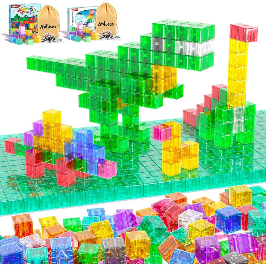 109-Piece Town Hall Set With Idea Booklet Apluses magnetic building blocks