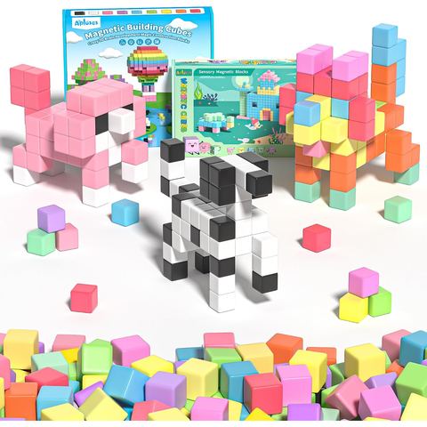 109-Piece Two-Builder Workshop Set magnetic building blocks