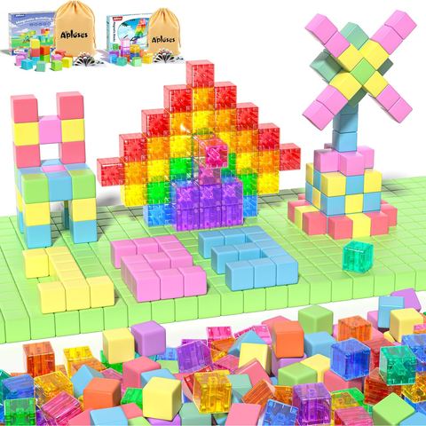 117-Piece Clear Rainbow Big Set magnetic building blocks
