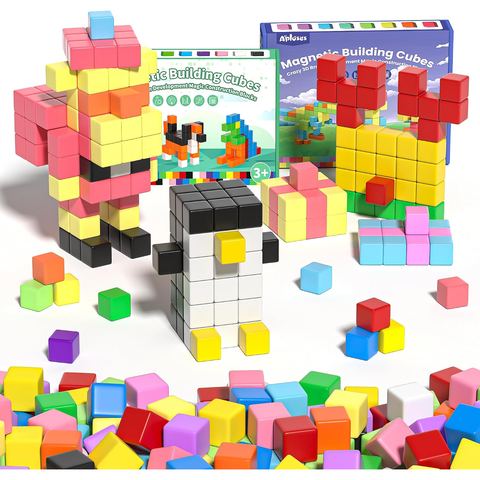 126-Piece Twelve-Color Castle Hill Set magnetic building blocks