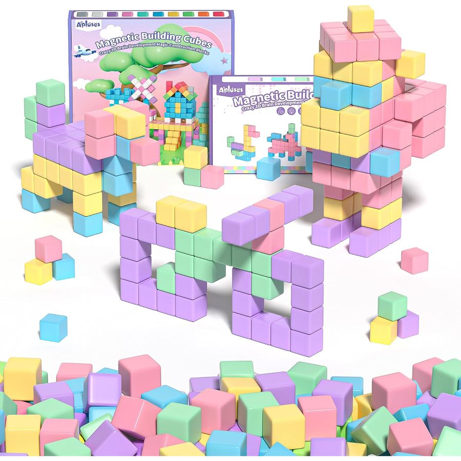 132-Piece Ten-Color Skyline Bundle Apluses magnetic building blocks