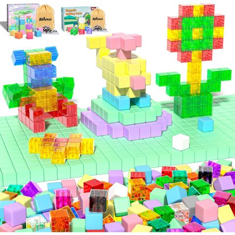 132-Piece Seventeen-Color Town Square Set magnetic building blocks