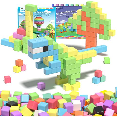 136-Piece Village Green Bundle with Bag magnetic building blocks
