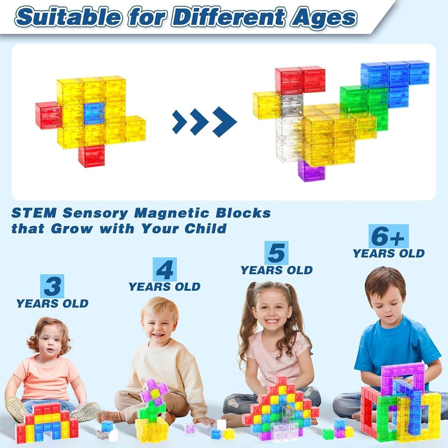 32-Piece Clear Seven-Color Travel Cubes photo 4