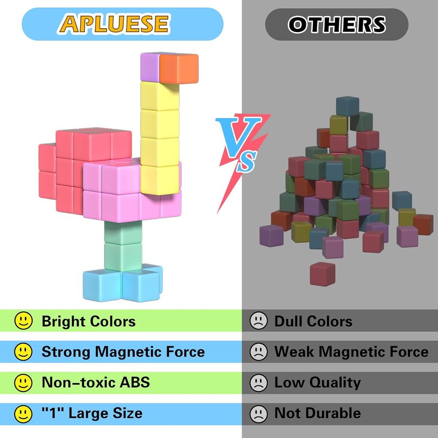 87-Piece Bright Solid Cube Set photo 6