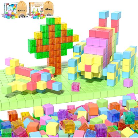 87-Piece Translucent Cube Set magnetic building blocks