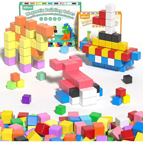 96-Piece Bright Open-Play Set magnetic building blocks