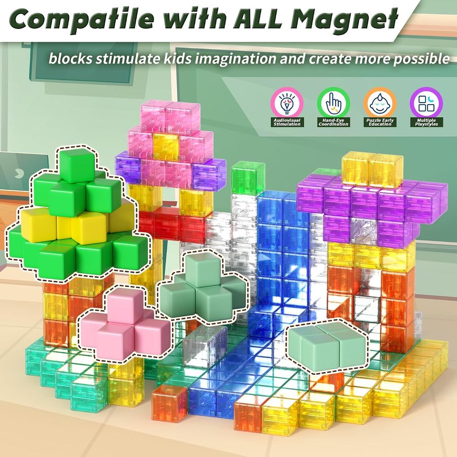 96-Piece Clear and Classic Cube Mix photo 3