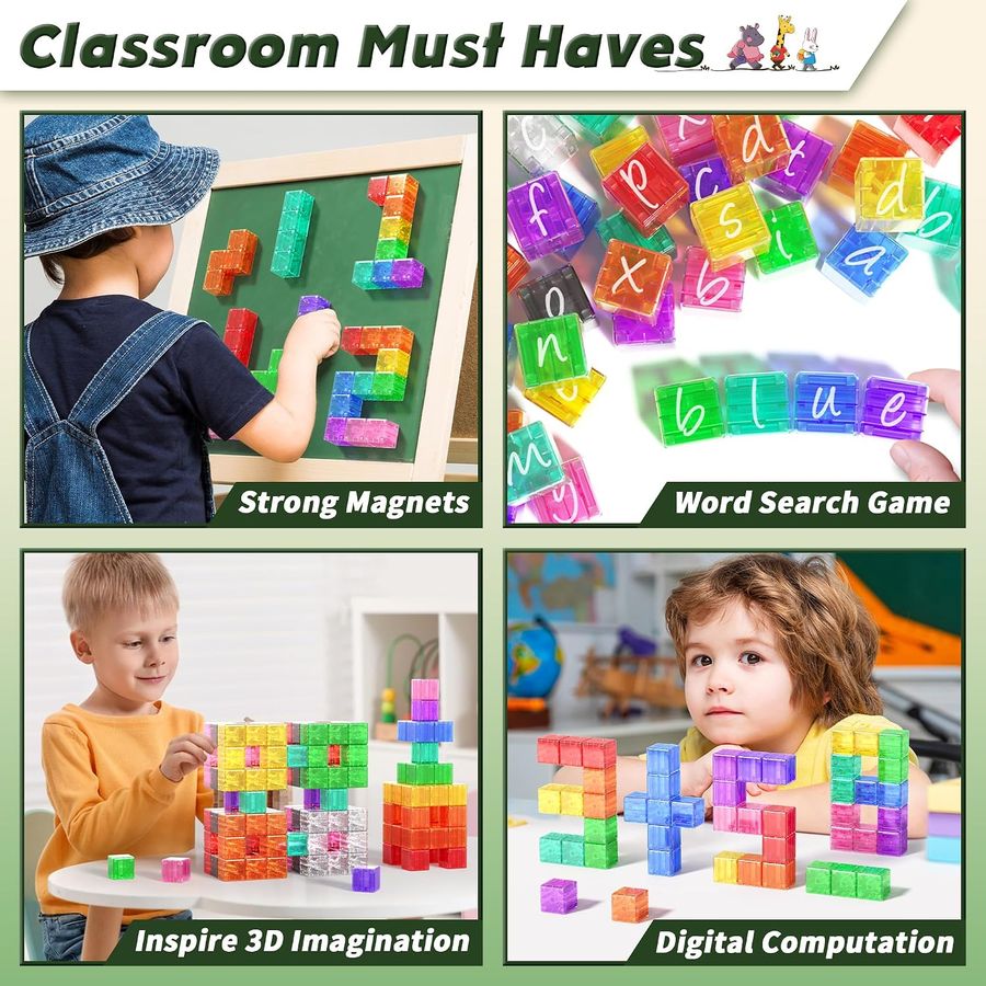 Eleven-Color Clear Rainbow Cube Set photo 4