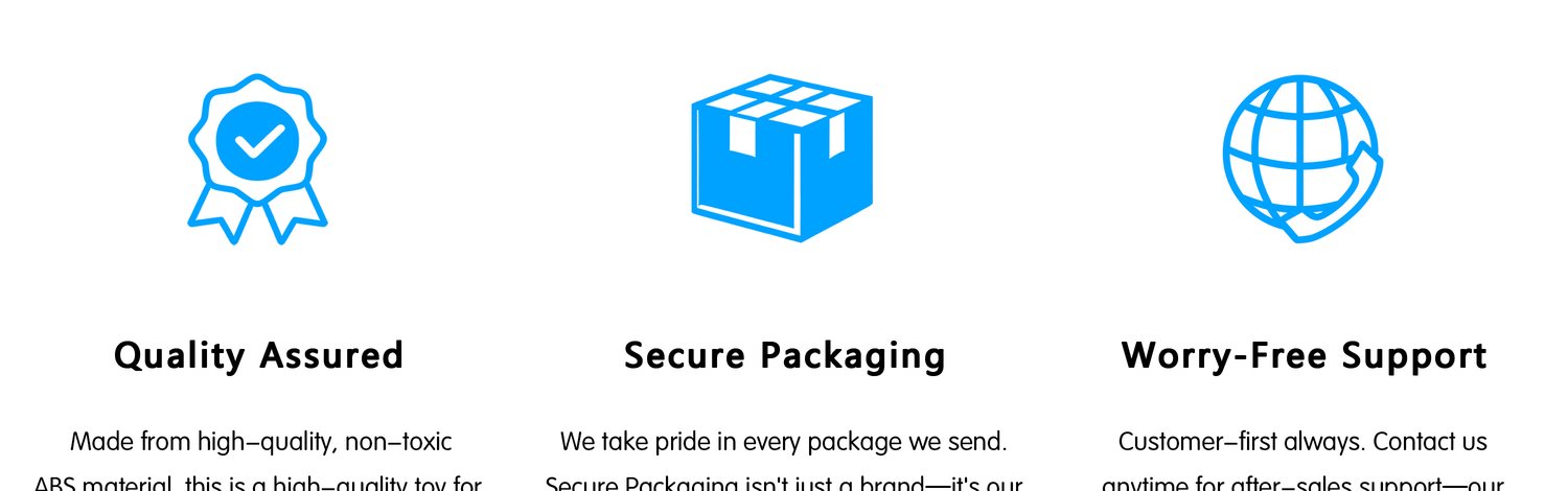 Apluses promise: quality assured, secure packaging, worry-free support