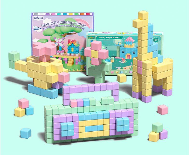Big Build Bundles Apluses magnetic cubes